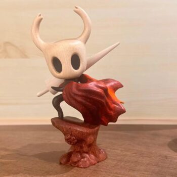 Hollow Knight Inspired Magnetic Wooden Figurine | Hand‑Carved Desk Decor | Detachable Magnet Sculpture | Gamer Gift | Fan‑Made Collectible